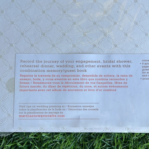 MARTHA STEWART Keepsake Guest Book - Picture 7 of 12